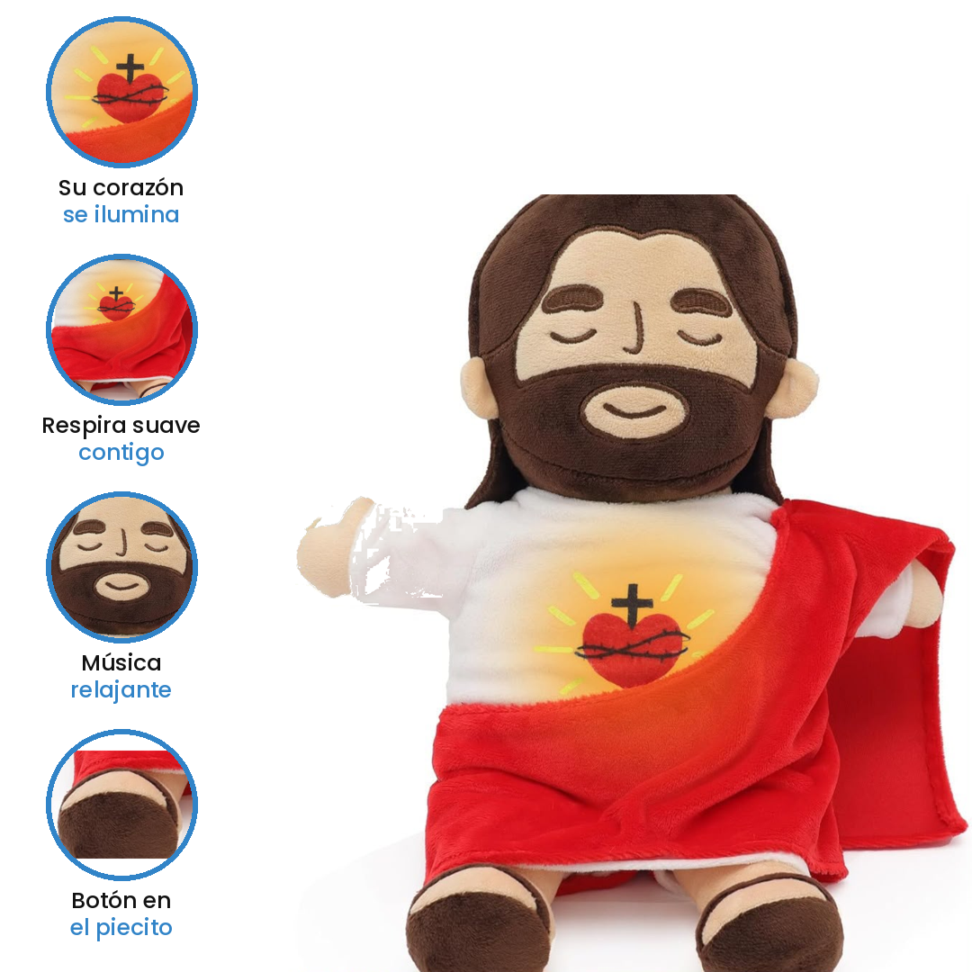 Jesús de peluche que respira y te acompaña