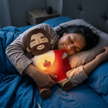 Jesús de peluche que respira y te acompaña